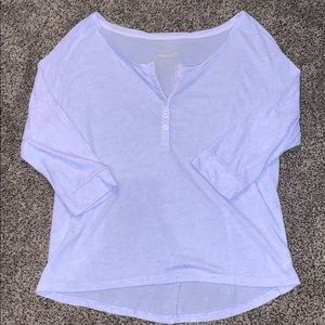 Very light purple quarter sleeve